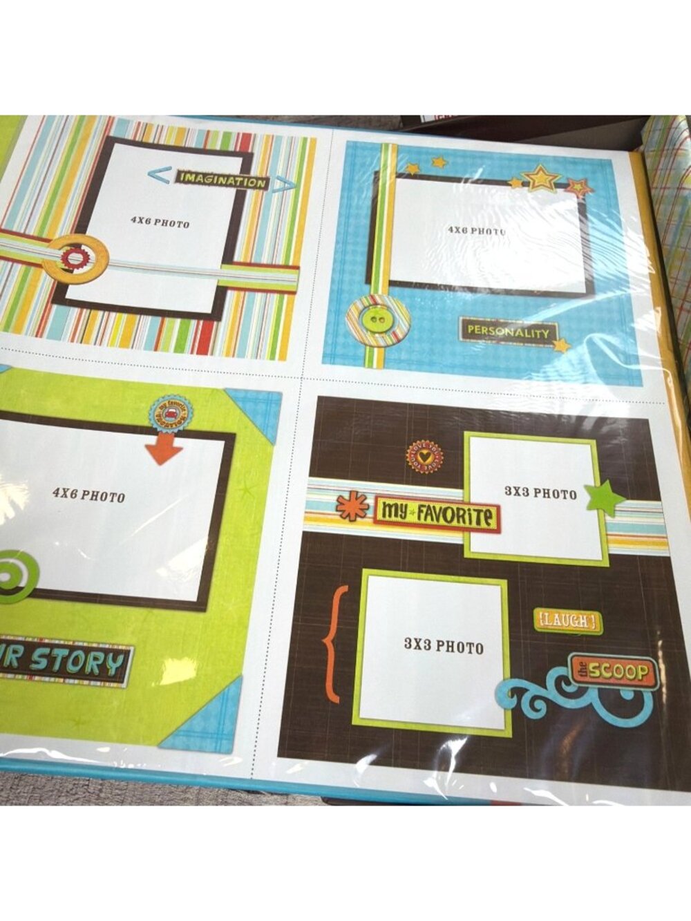 Vintage Set of 2 Made Simple Scrapbook Kit 271 Pieces 8.5x8.5 Album Stickers Lot - Picture 13 of 16